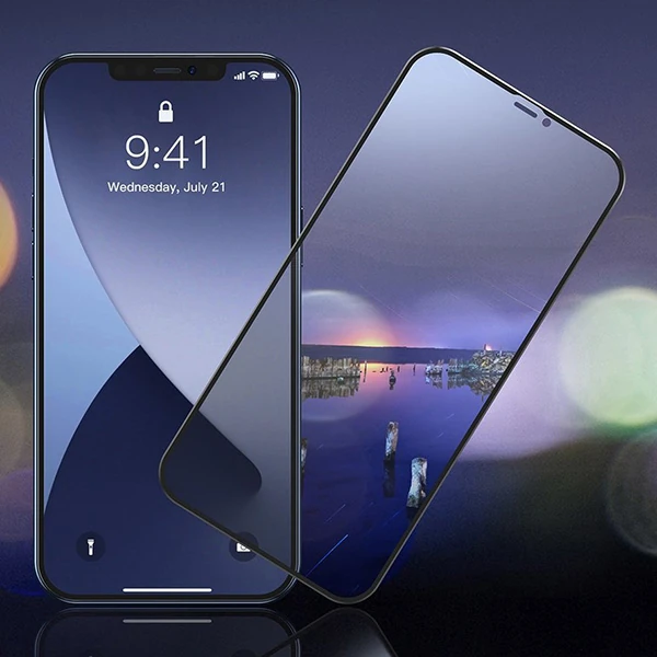 Baseus İPhone 12 Pro Max 6.7 023mm Anti Spy Çerçeveli Tempered Cam Ekran Koruyucu 2 Adet Set 3 Baseus İPhone 12 Pro Max 6.7 023mm Anti Spy Çerçeveli Tempered Cam Ekran Koruyucu 2 Adet Set - Görsel 3
