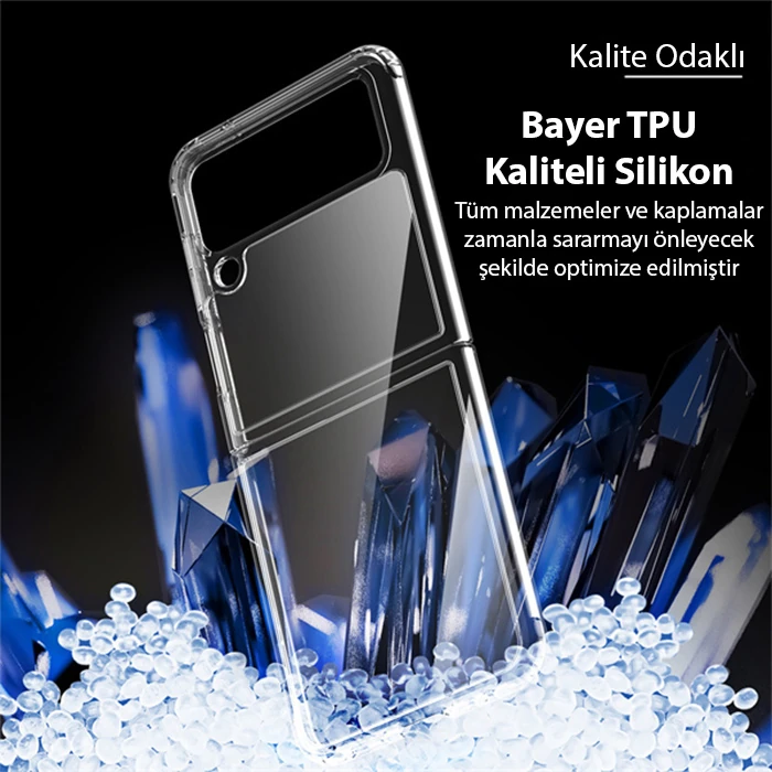 Dux Ducis Crystal Clin Series Samsung Galaxy Z Flip3 5G Shockproof Şeffaf Silikon Kılıf-(5775) 2 Dux Ducis Crystal Clin Series Samsung Galaxy Z Flip3 5G Shockproof Şeffaf Silikon Kılıf-(5775) - Görsel 2