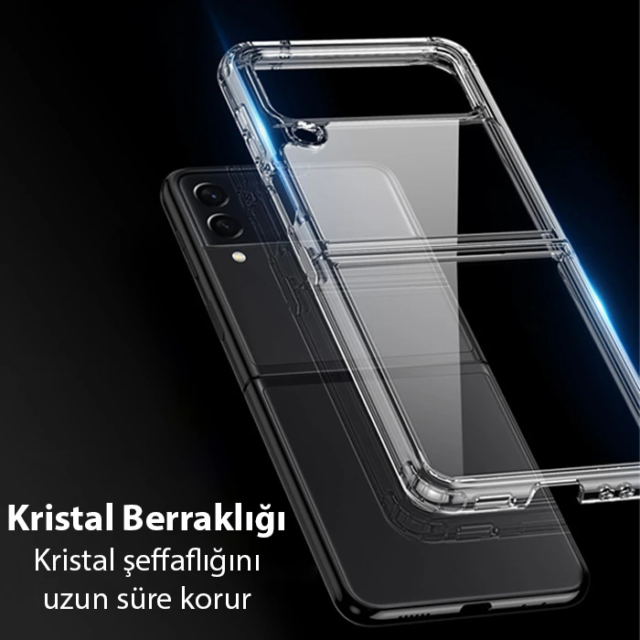 Dux Ducis Crystal Clin Series Samsung Galaxy Z Flip3 5G Shockproof Şeffaf Silikon Kılıf-(5775) 3 Dux Ducis Crystal Clin Series Samsung Galaxy Z Flip3 5G Shockproof Şeffaf Silikon Kılıf-(5775) - Görsel 3