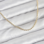 CM 14K Gold Renk Top Zincirli Model 60 cm Kadın Kolye 5886
