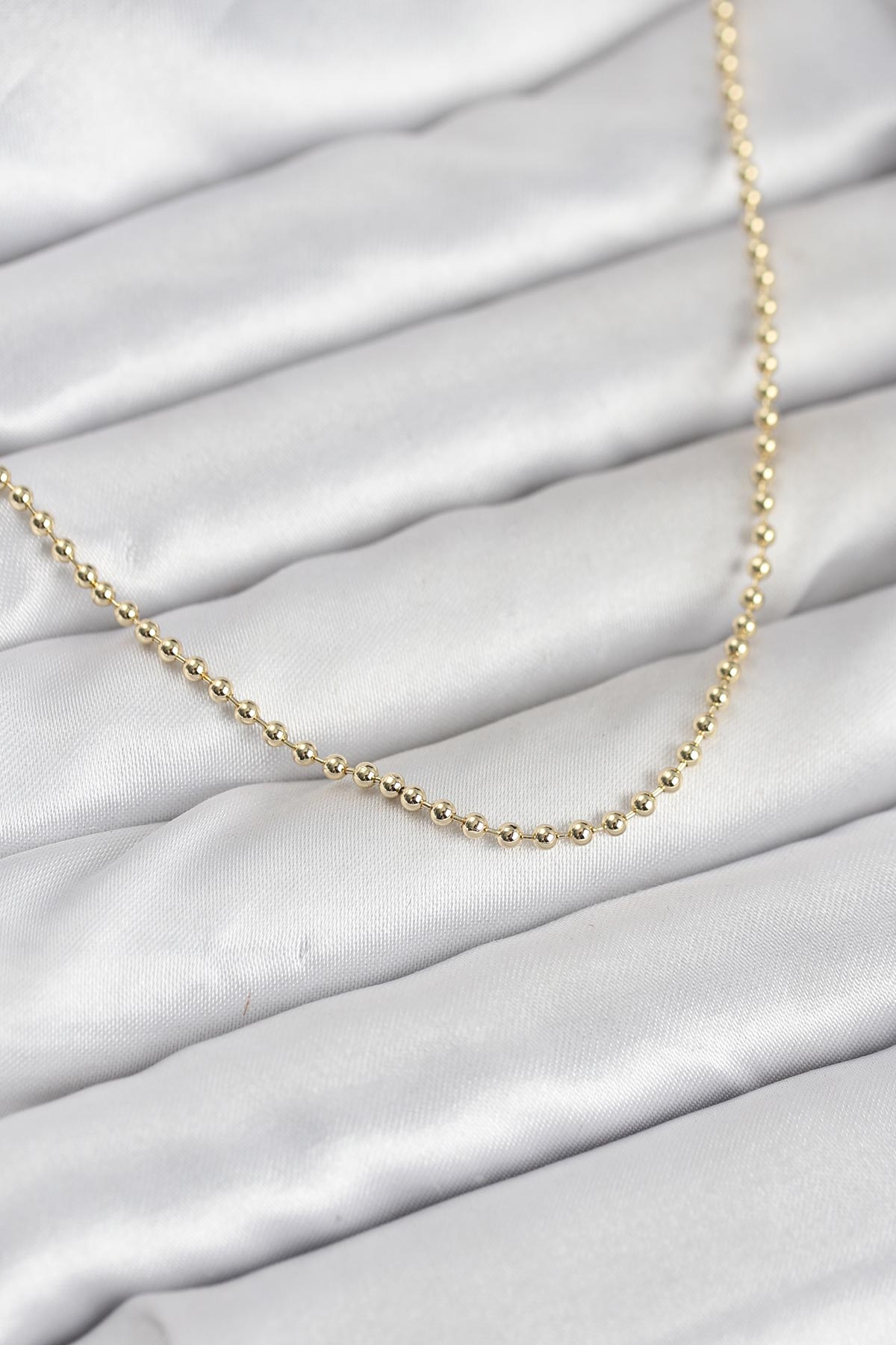 CM 14K Gold Renk Top Zincirli Model 60 cm Kadın Kolye 5886 1 CM 14K Gold Renk Top Zincirli Model 60 cm Kadın Kolye 5886