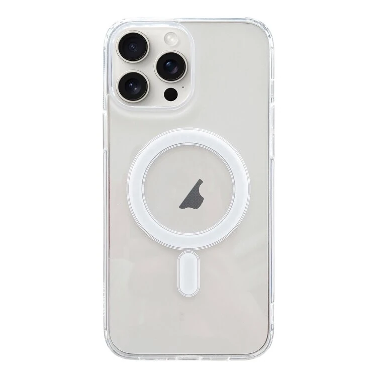 ALLY iPhone 15 Pro Max Magsafe Uyumlu Manyetik Şeffaf Silikon Kılıf 1 ALLY iPhone 15 Pro Max Magsafe Uyumlu Manyetik Şeffaf Silikon Kılıf