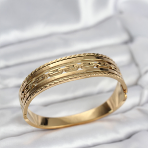 316L Çelik Gold Renk Vintage Model Kadın Kelepçe Bileklik 5886