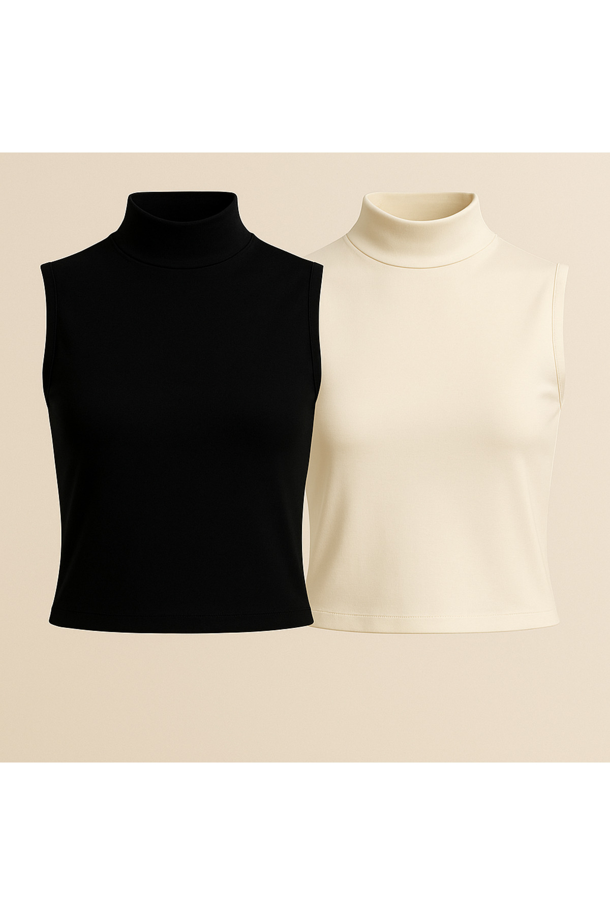 Kadın Kolsuz Body (2 Adet)-(17952) 2 Kadın Kolsuz Body (2 Adet)-(17952) - Görsel 2