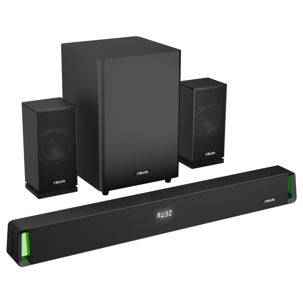 MIKADO MD-SBT35, 160W, 5+1, Masaüstü, BT/AUX/USB/HDMI/OPTICAL, Soundbar, Siyah Kasa, Ev Sinema Sistemi(1923) 1 MIKADO MD-SBT35, 160W, 5+1, Masaüstü, BT/AUX/USB/HDMI/OPTICAL, Soundbar, Siyah Kasa, Ev Sinema Sistemi(1923)