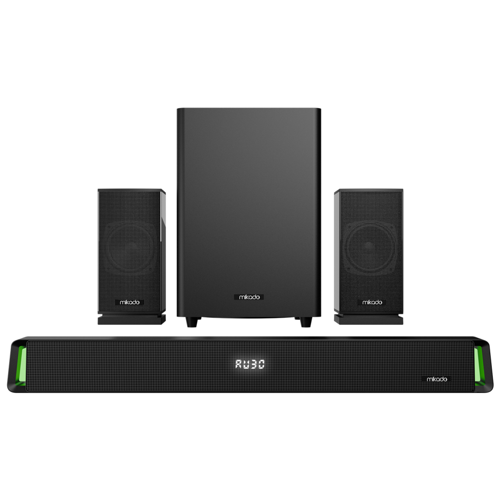 MIKADO MD-SBT35, 160W, 5+1, Masaüstü, BT/AUX/USB/HDMI/OPTICAL, Soundbar, Siyah Kasa, Ev Sinema Sistemi(1923) 2 MIKADO MD-SBT35, 160W, 5+1, Masaüstü, BT/AUX/USB/HDMI/OPTICAL, Soundbar, Siyah Kasa, Ev Sinema Sistemi(1923) - Görsel 2