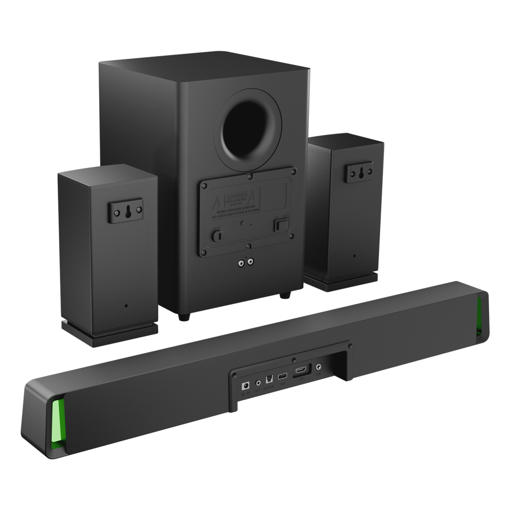 MIKADO MD-SBT35, 160W, 5+1, Masaüstü, BT/AUX/USB/HDMI/OPTICAL, Soundbar, Siyah Kasa, Ev Sinema Sistemi(1923) 3 MIKADO MD-SBT35, 160W, 5+1, Masaüstü, BT/AUX/USB/HDMI/OPTICAL, Soundbar, Siyah Kasa, Ev Sinema Sistemi(1923) - Görsel 3