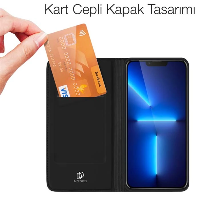 Dux Ducis iPhone 14 pro 13 Pro 6.1inç Kılıf Kapaklı Flip Cover Kılıf SkinPro Series 4 Dux Ducis iPhone 14 pro 13 Pro 6.1inç Kılıf Kapaklı Flip Cover Kılıf SkinPro Series - Görsel 4
