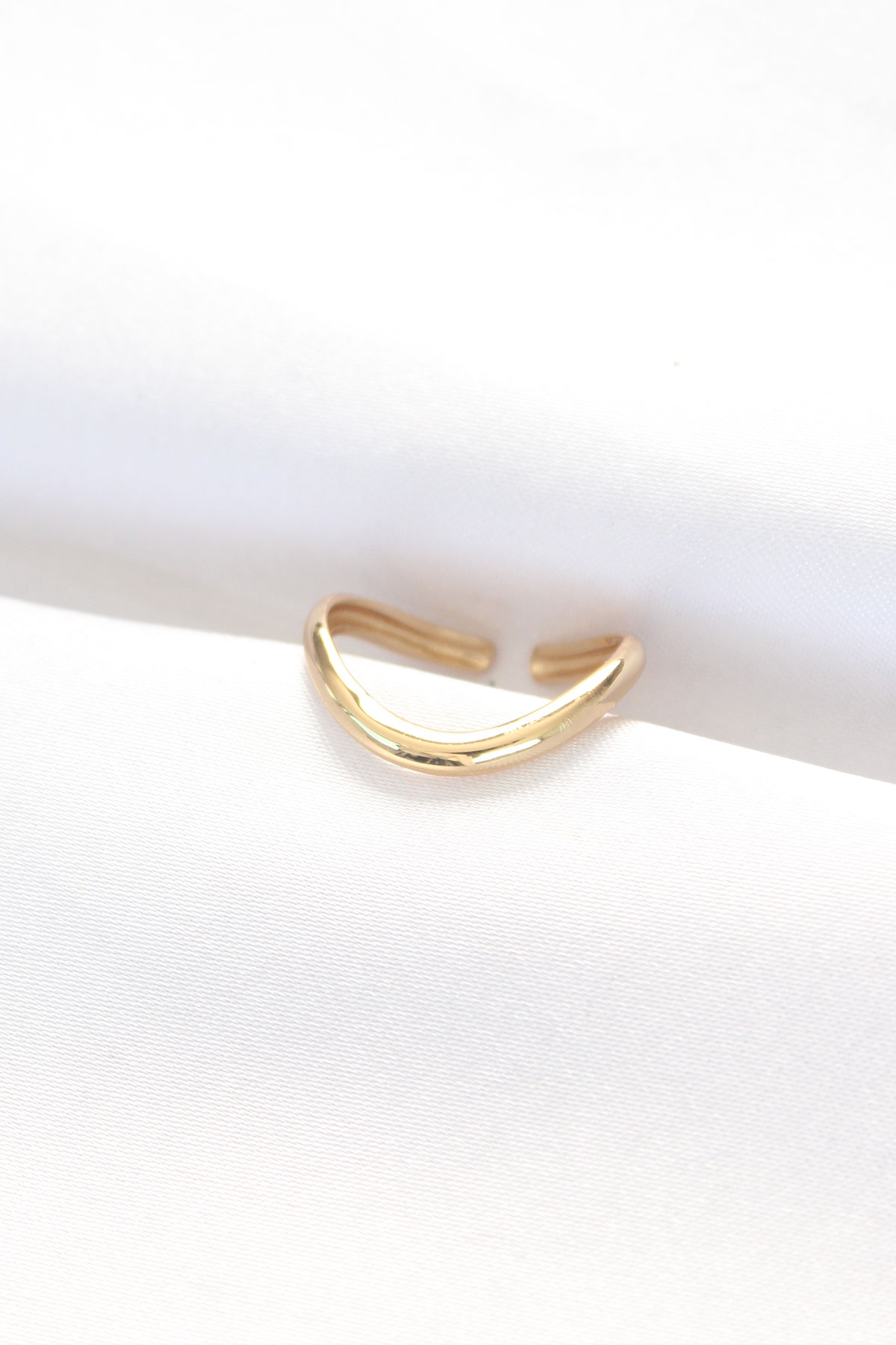 Yassı Gold Renk Ayarlanabilir Yüzük 5886 1 Yassı Gold Renk Ayarlanabilir Yüzük 5886