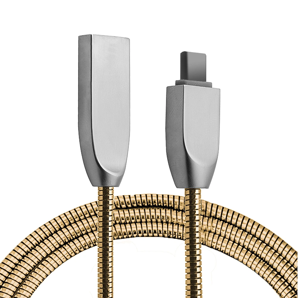 Ally Usb Type-C Zinc Alloy Dayanıklı 24 A Metal Usb Kablo 1 Ally Usb Type-C Zinc Alloy Dayanıklı 24 A Metal Usb Kablo