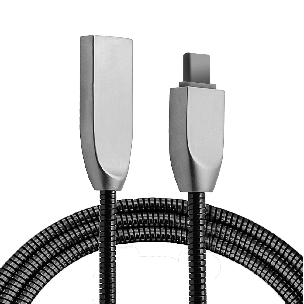 Ally Usb Type-C Zinc Alloy Dayanıklı 24 A Metal Usb Kablo 4 Ally Usb Type-C Zinc Alloy Dayanıklı 24 A Metal Usb Kablo - Görsel 4