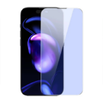 Baseus iPhone 15 Pro Full Koruma Anti Mavi Işık Tempered Cam Ekran Koruyucu 2 Adet Set-(5775)