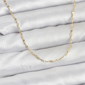 CM 14K Gold Renk Gemici Zincir Model 60 cm Kadın Kolye 5886