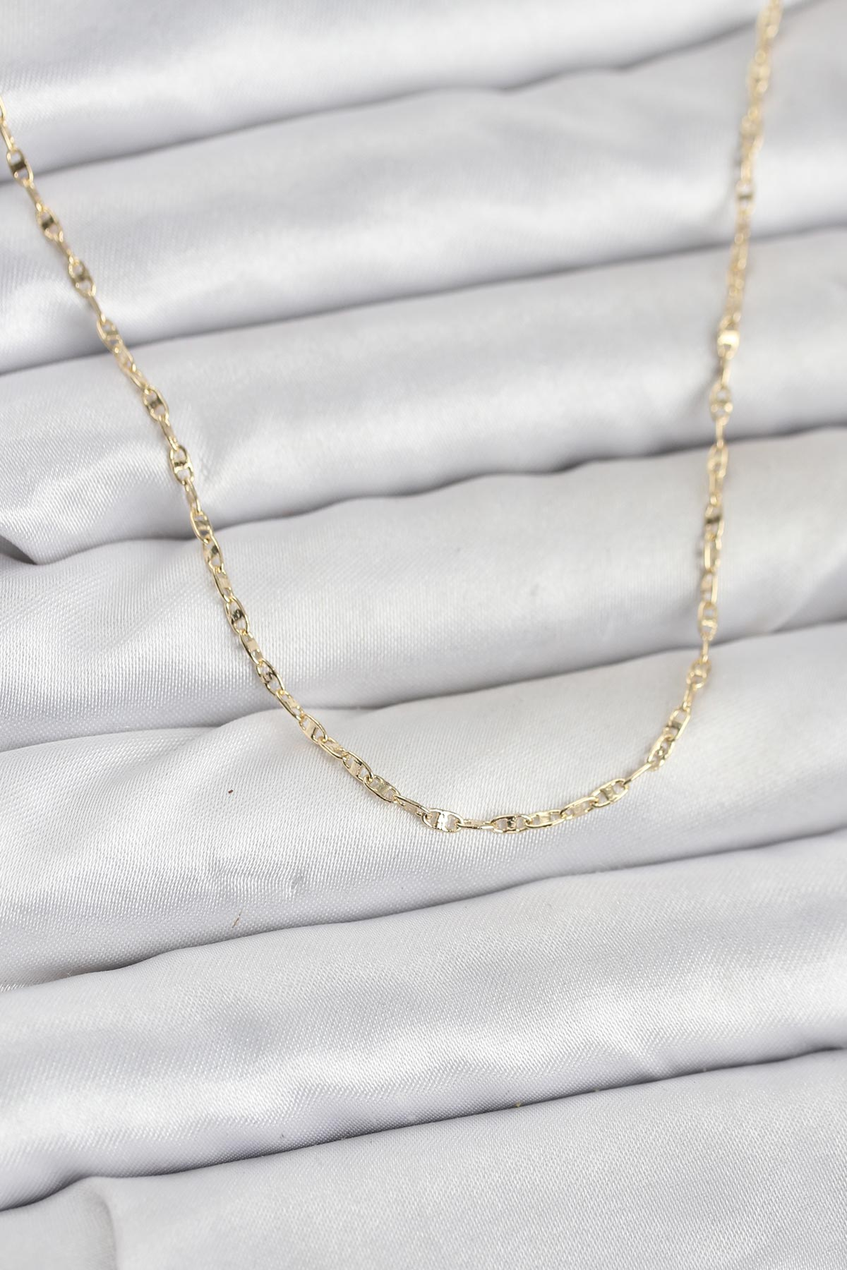 CM 14K Gold Renk Gemici Zincir Model 60 cm Kadın Kolye 5886 1 CM 14K Gold Renk Gemici Zincir Model 60 cm Kadın Kolye 5886