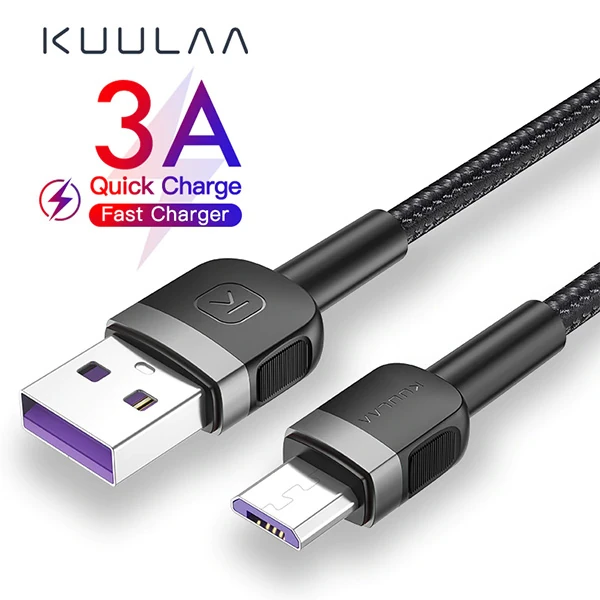 KUULAA Mikro Usb 3A Hızlı Şarj 0.50CM kısa Android Usb Şarj Kablosu-(5775) 2 KUULAA Mikro Usb 3A Hızlı Şarj 0.50CM kısa Android Usb Şarj Kablosu-(5775) - Görsel 2