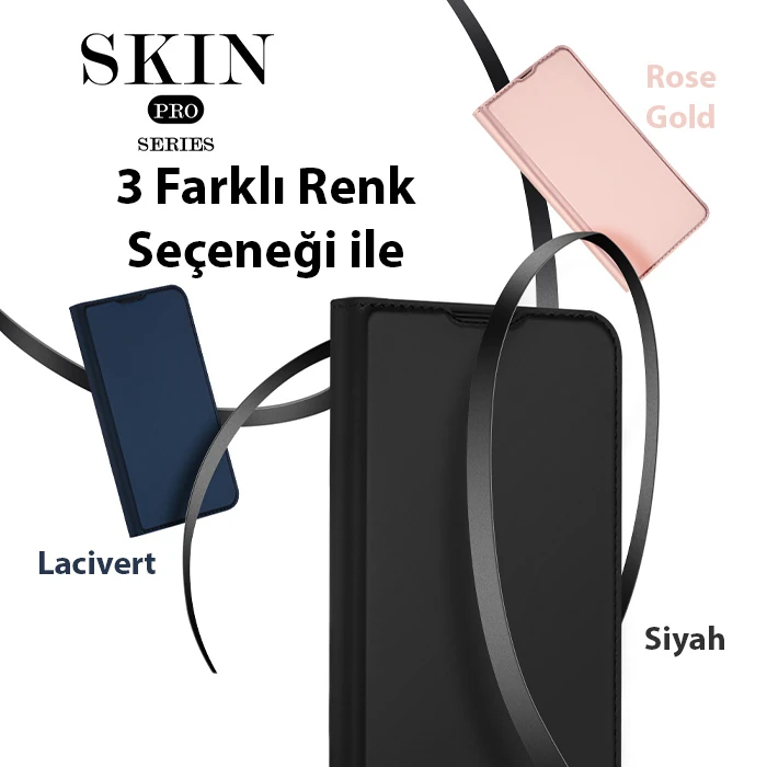 Dux Ducis iPhone 14 Plus 6.7 Kılıf Skin Pro Series Flip Cover Kapaklı Kılıf 3 Dux Ducis iPhone 14 Plus 6.7 Kılıf Skin Pro Series Flip Cover Kapaklı Kılıf - Görsel 3