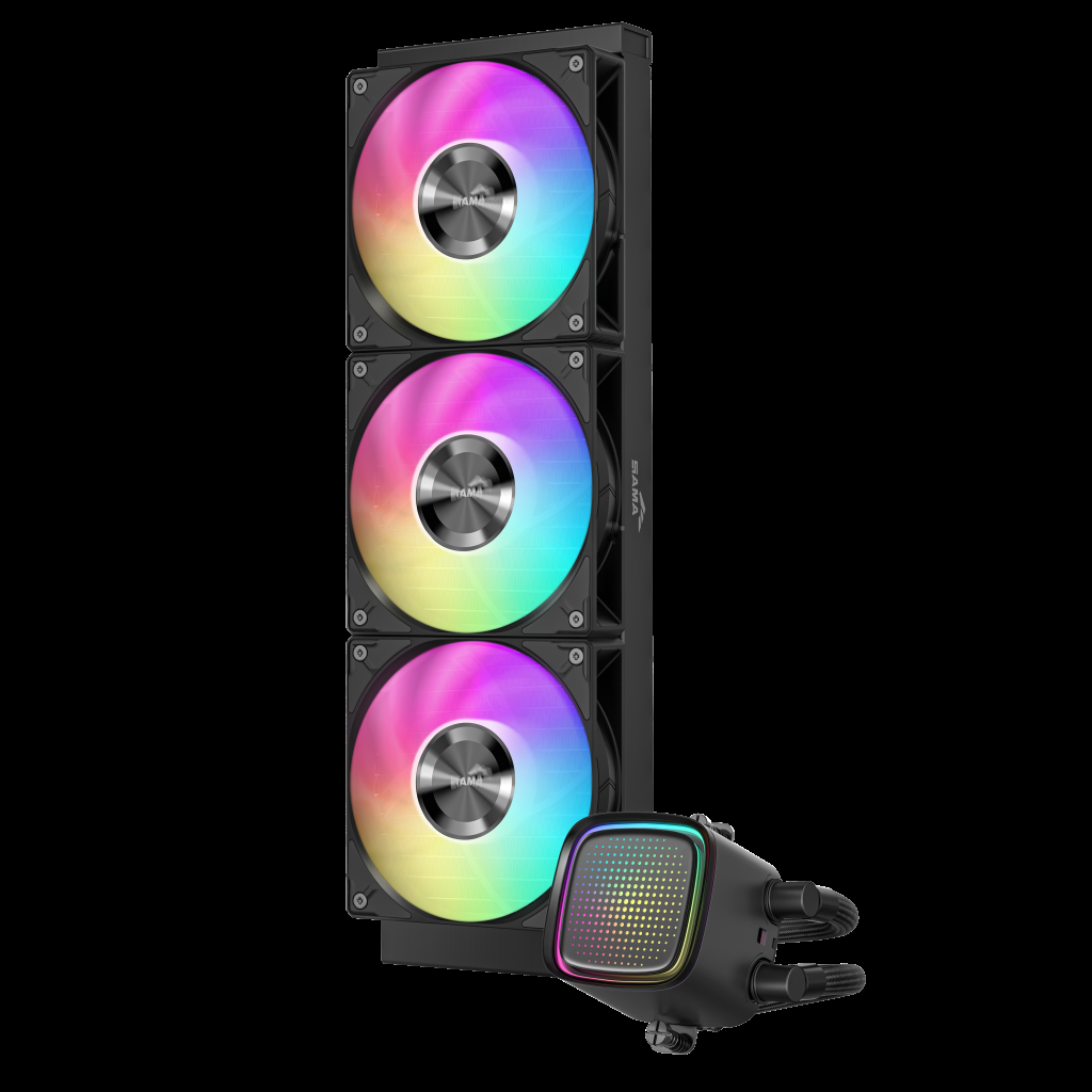 SAMA L50-360BK, Black, 360mm, 3x120mm ARGB Fan, CPU Sıvı Soğutma(1923) 2 SAMA L50-360BK, Black, 360mm, 3x120mm ARGB Fan, CPU Sıvı Soğutma(1923) - Görsel 2