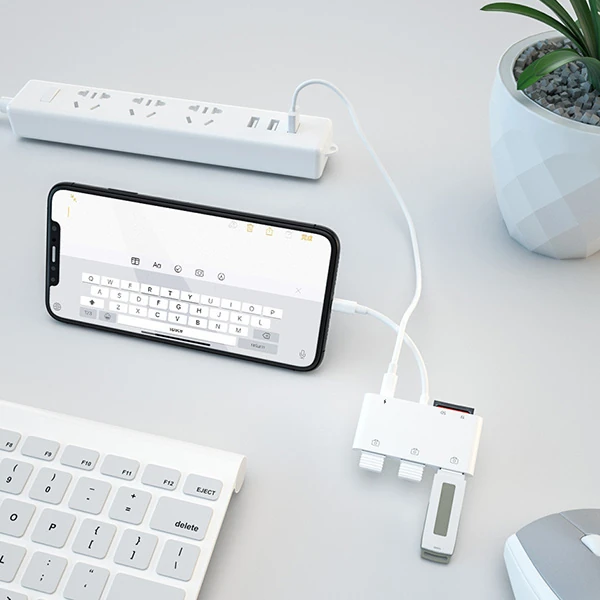Ally İPhone Lightning To Tf,Sd Card Reader Usb 3.Kamera Adaptörü-(5775) 2 Ally İPhone Lightning To Tf,Sd Card Reader Usb 3.Kamera Adaptörü-(5775) - Görsel 2