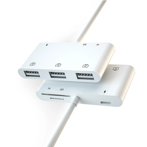 Ally İPhone Lightning To Tf,Sd Card Reader Usb 3.Kamera Adaptörü-(5775) 4 Ally İPhone Lightning To Tf,Sd Card Reader Usb 3.Kamera Adaptörü-(5775) - Görsel 4