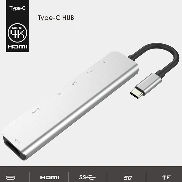 Ally Usb (Type-C to 7in1 Hdtv 2XUSB+PD) SD&TF Okuyucu Hub Adaptör Çoklayıcı 3 Ally Usb (Type-C to 7in1 Hdtv 2XUSB+PD) SD&TF Okuyucu Hub Adaptör Çoklayıcı - Görsel 3