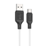 HOCO X90 USB to Type-C 3A Silikon Hızlı Şarj ve Data Kablosu-(5775)
