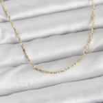 CM 14K Gold Renk Zincirli 60 cm Kadın Kolye 5886