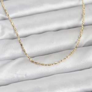 CM 14K Gold Renk Zincirli 60 cm Kadın Kolye 5886