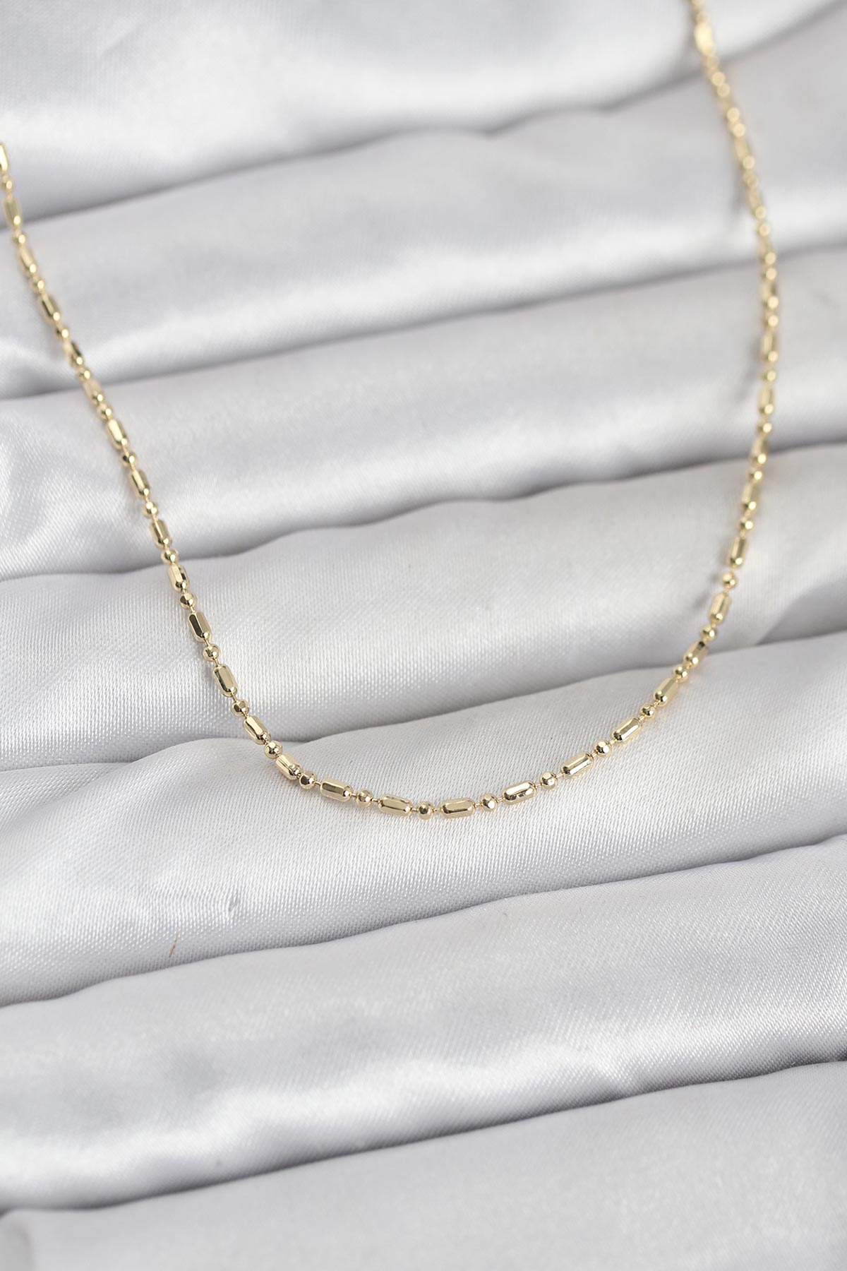 CM 14K Gold Renk Zincirli 60 cm Kadın Kolye 5886 1 CM 14K Gold Renk Zincirli 60 cm Kadın Kolye 5886