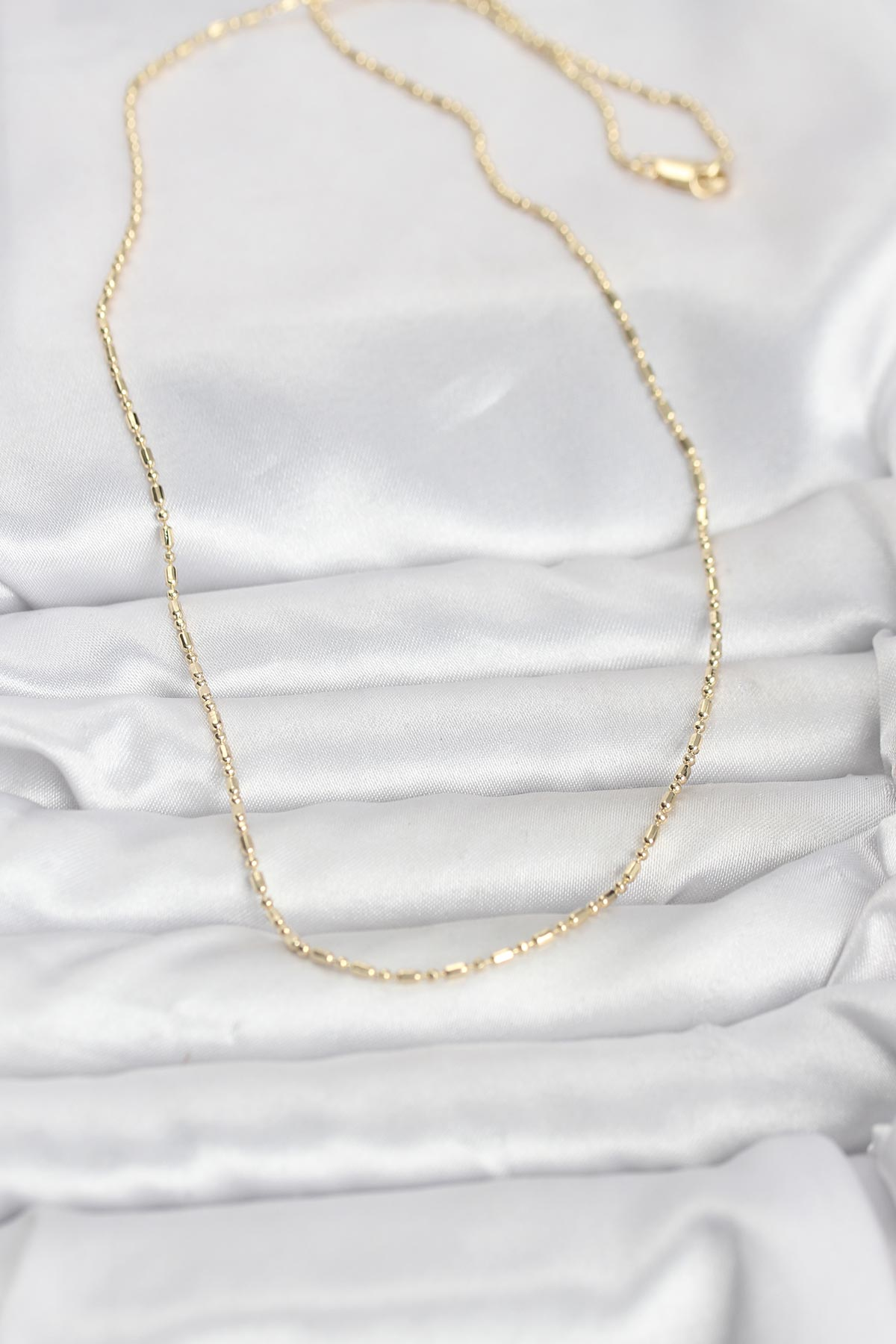 CM 14K Gold Renk Zincirli 60 cm Kadın Kolye 5886 2 CM 14K Gold Renk Zincirli 60 cm Kadın Kolye 5886 - Görsel 2
