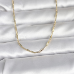 CM 14K Gold Renk İnce Ataç Zincir Model 60 cm Kadın Kolye 5886