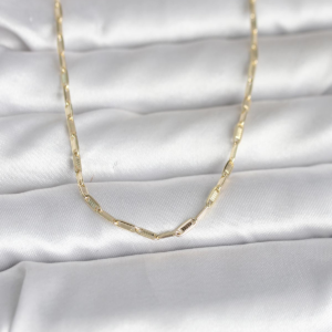 CM 14K Gold Renk İnce Ataç Zincir Model 60 cm Kadın Kolye 5886