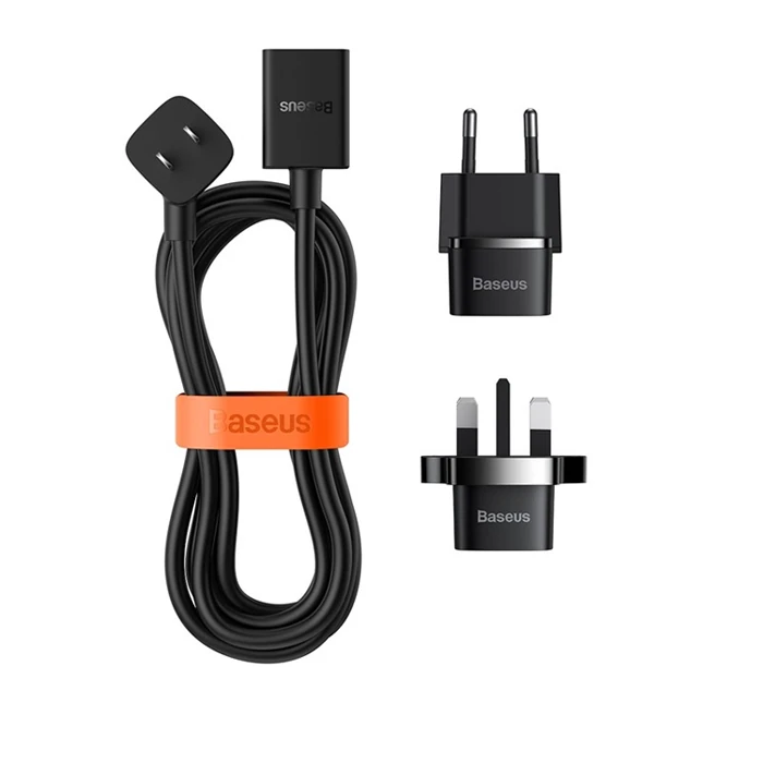 BASEUS PowerCombo Mini Power Strip 1AC 10 m Güç Kablosu /EU + UK Fiş Adaptörleri Dahil 3 BASEUS PowerCombo Mini Power Strip 1AC 10 m Güç Kablosu /EU + UK Fiş Adaptörleri Dahil - Görsel 3