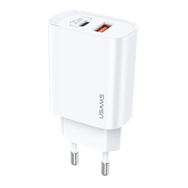 USAMS iPhone 20W QC3.0 + PD3.0 Hızlı Şarj Başlık US-CC121 T35 2 USAMS iPhone 20W QC3.0 + PD3.0 Hızlı Şarj Başlık US-CC121 T35 - Görsel 2
