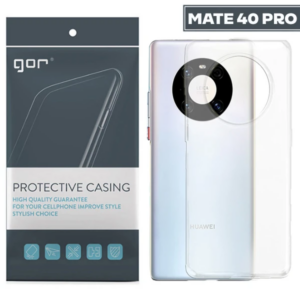 Haydiburaya 18 GOR Huawei Mate 40 Pro Kılıf Kamera Korumalı Şeffaf Silikon Kılıf