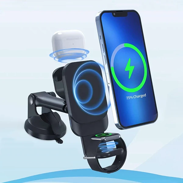 Ally Wireless Şarjlı 3in1 Torpido Üstü Ve Havalandırma Telefon, Kulaklık, Saat Tutucu-(5775) 3 Ally Wireless Şarjlı 3in1 Torpido Üstü Ve Havalandırma Telefon, Kulaklık, Saat Tutucu-(5775) - Görsel 3