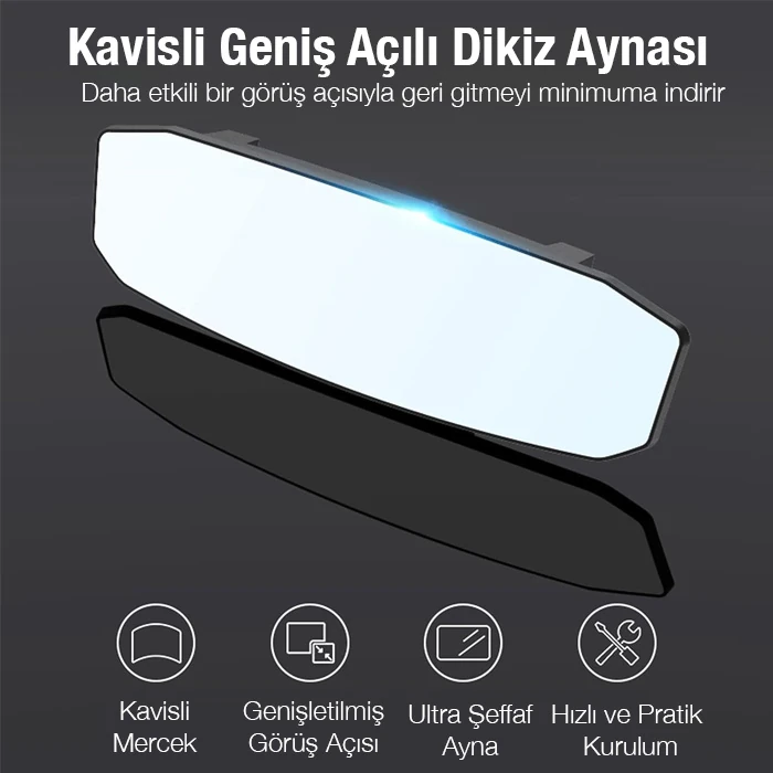 ALLY SD-2415 Kavisli Dışbükey Geniş Açılı Araç Dikiz Aynası 299x90mm-(5775) 2 ALLY SD-2415 Kavisli Dışbükey Geniş Açılı Araç Dikiz Aynası 299x90mm-(5775) - Görsel 2
