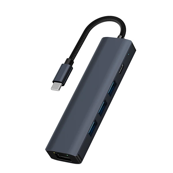 ALLY BYL-2302 5 IN 1 Type-c To USB + Type-c + Ethernet Dönüştürücü Çoğaltıcı Hub-(5775) 1 ALLY BYL-2302 5 IN 1 Type-c To USB + Type-c + Ethernet Dönüştürücü Çoğaltıcı Hub-(5775)