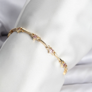 Yıldız Model Gold Renk Pirinç Bileklik 5886