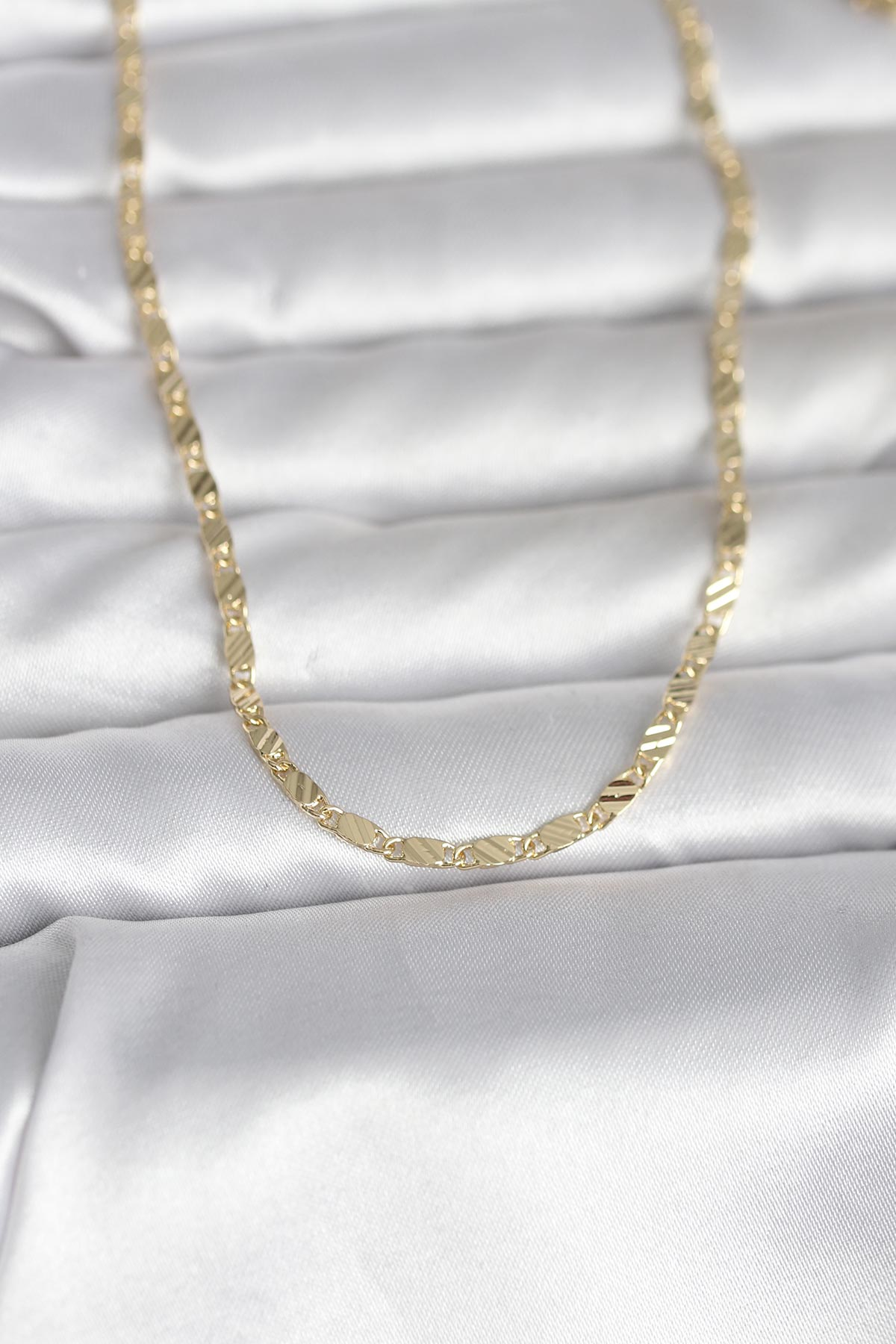 CM 14K Gold Renk Çizgi Lazer Model 60 cm Kadın Kolye 5886 1 CM 14K Gold Renk Çizgi Lazer Model 60 cm Kadın Kolye 5886
