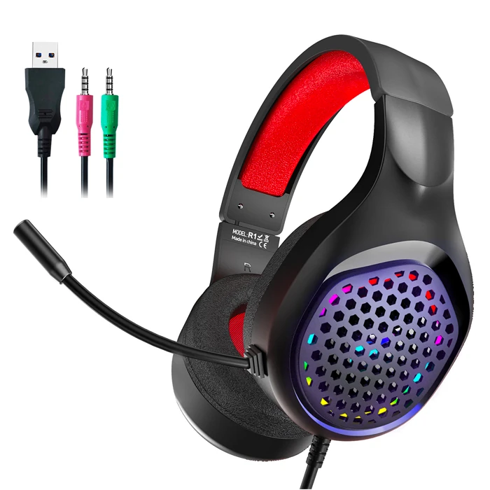 XMOWi R1 Gaming Mikrofonlu RGB Oyuncu Kulaklığı PC- Dizüstü Ve Ps4 2 XMOWi R1 Gaming Mikrofonlu RGB Oyuncu Kulaklığı PC- Dizüstü Ve Ps4 - Görsel 2