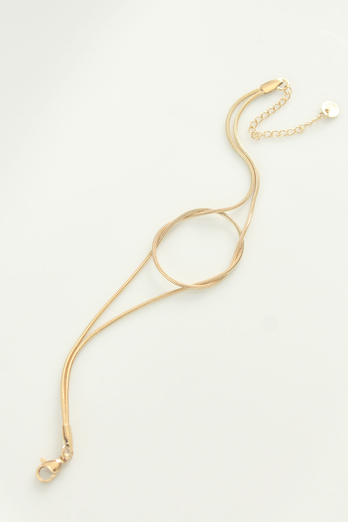 316L Çelik Gold Renk Düğüm Model Bileklik 5886 2 316L Çelik Gold Renk Düğüm Model Bileklik 5886 - Görsel 2