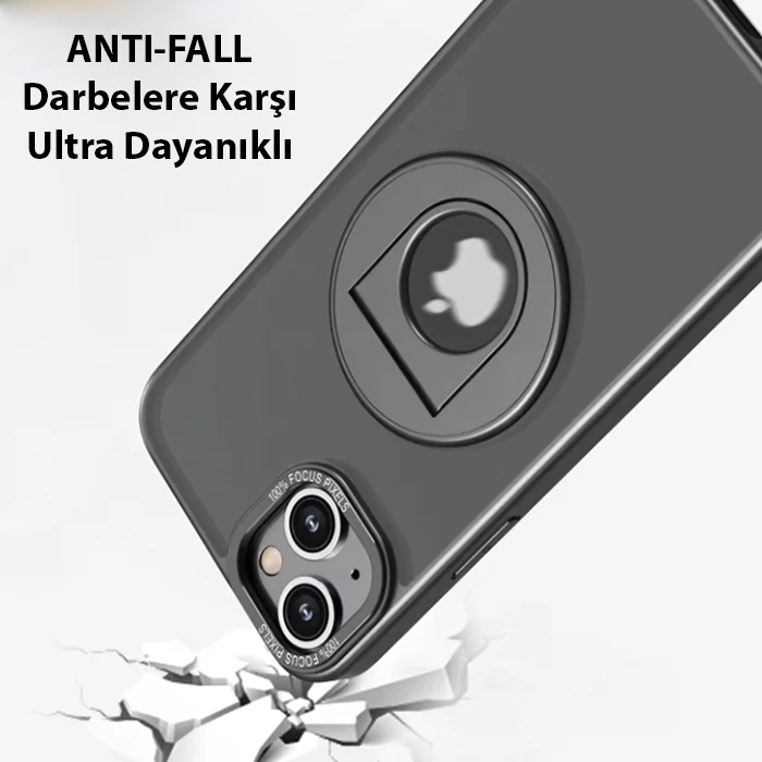 ALLY iPhone 14 Plus İçin Magsafe Uyumlu Yüzük Standlı Manyetik Silikon Kılıf 3 ALLY iPhone 14 Plus İçin Magsafe Uyumlu Yüzük Standlı Manyetik Silikon Kılıf - Görsel 3