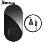 Baseus Simple 2in1 Kablosuz Wireless Şarj 18W iPhones+iPods