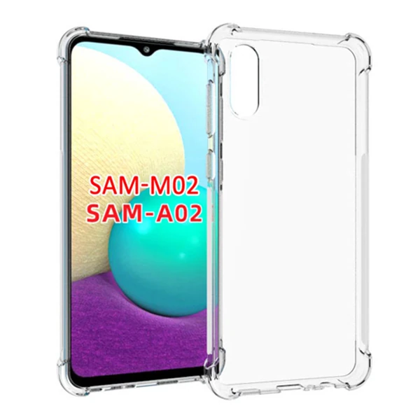 SM Galaxy A02 - M02 Anti-Drop Shockproof Darbe Emici Silikon Kılıf 1 SM Galaxy A02 - M02 Anti-Drop Shockproof Darbe Emici Silikon Kılıf