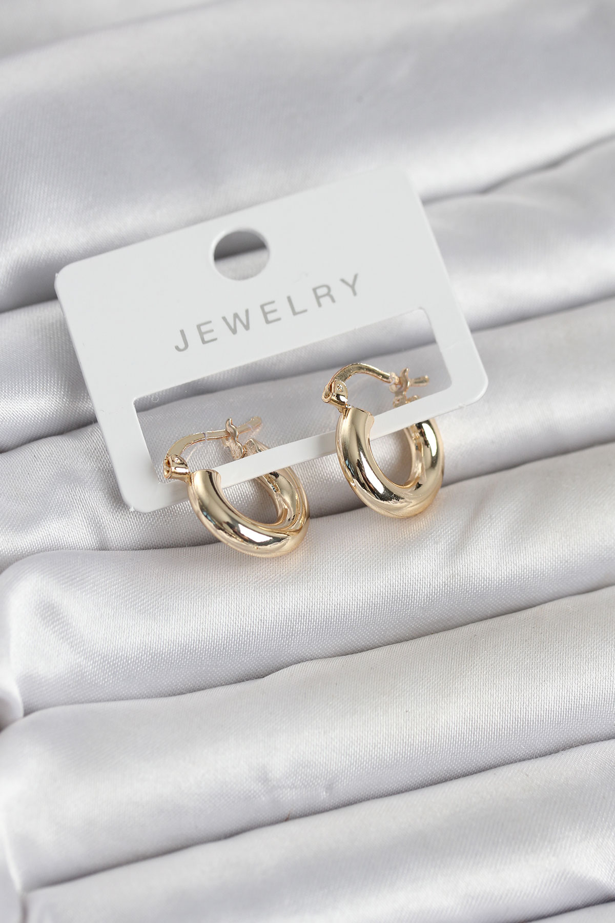 Gold Renk Pirinç Halka 15 mm Kadın Küpe 5886 1 Gold Renk Pirinç Halka 15 mm Kadın Küpe 5886