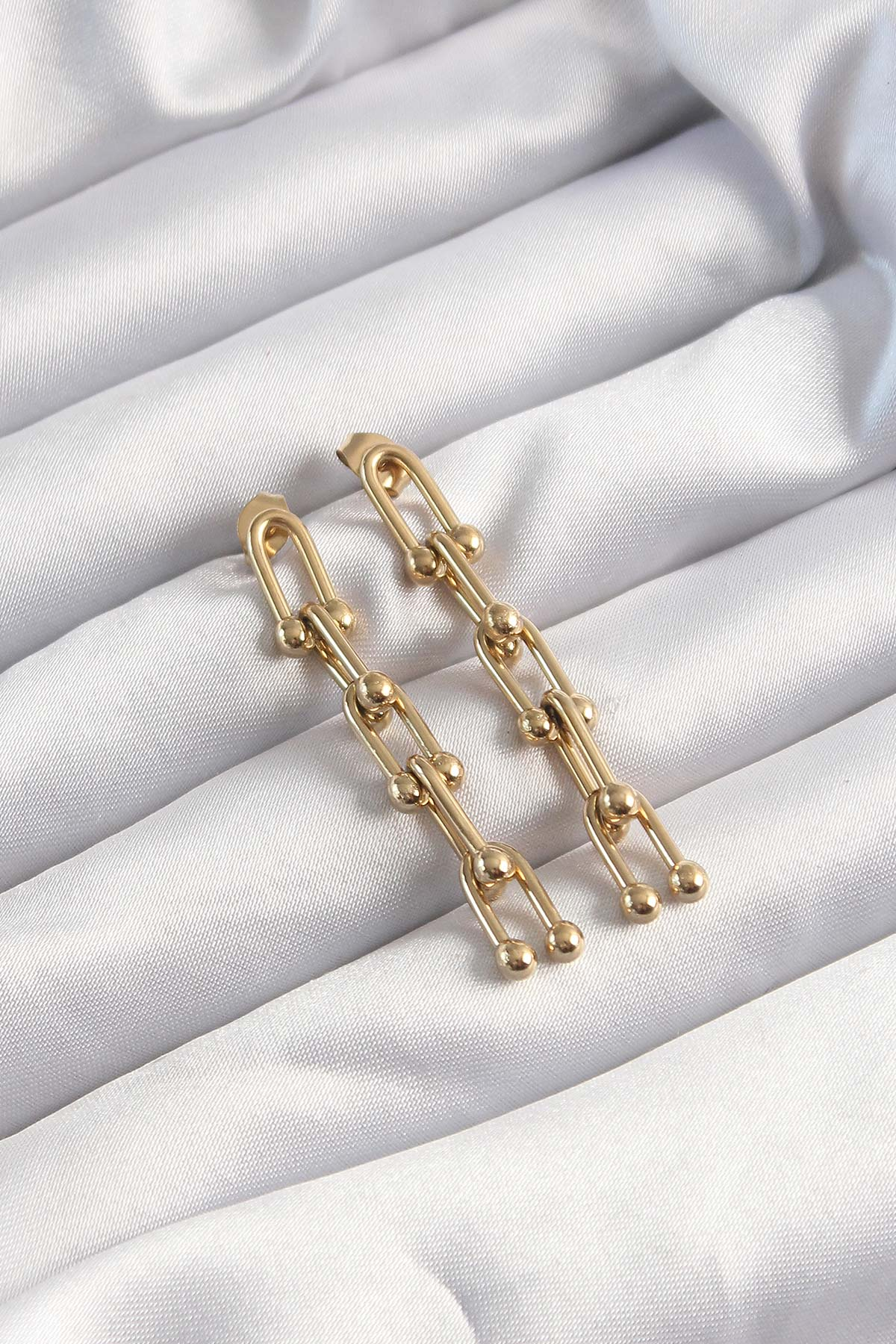 316L Çelik Altın Renk Sallantılı Model Küpe 5886 2 316L Çelik Altın Renk Sallantılı Model Küpe 5886 - Görsel 2
