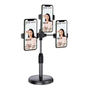 Ally Tripod Üçlü Telefon Tutucu Stand Youtuber, Canlı Yayın Selfie Tiktok Makeup-(5775)