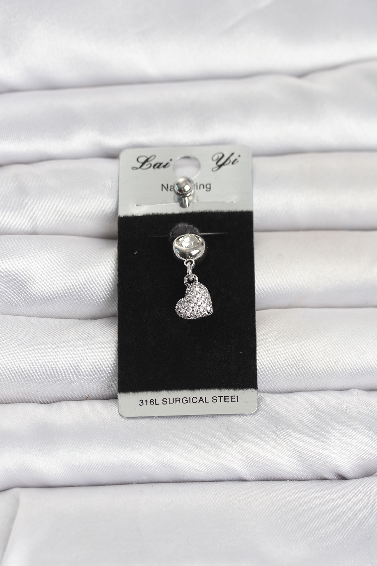 316L Cerrahi Çelik Sallantılı Kalp Model Göbek Piercing 5886 1 316L Cerrahi Çelik Sallantılı Kalp Model Göbek Piercing 5886