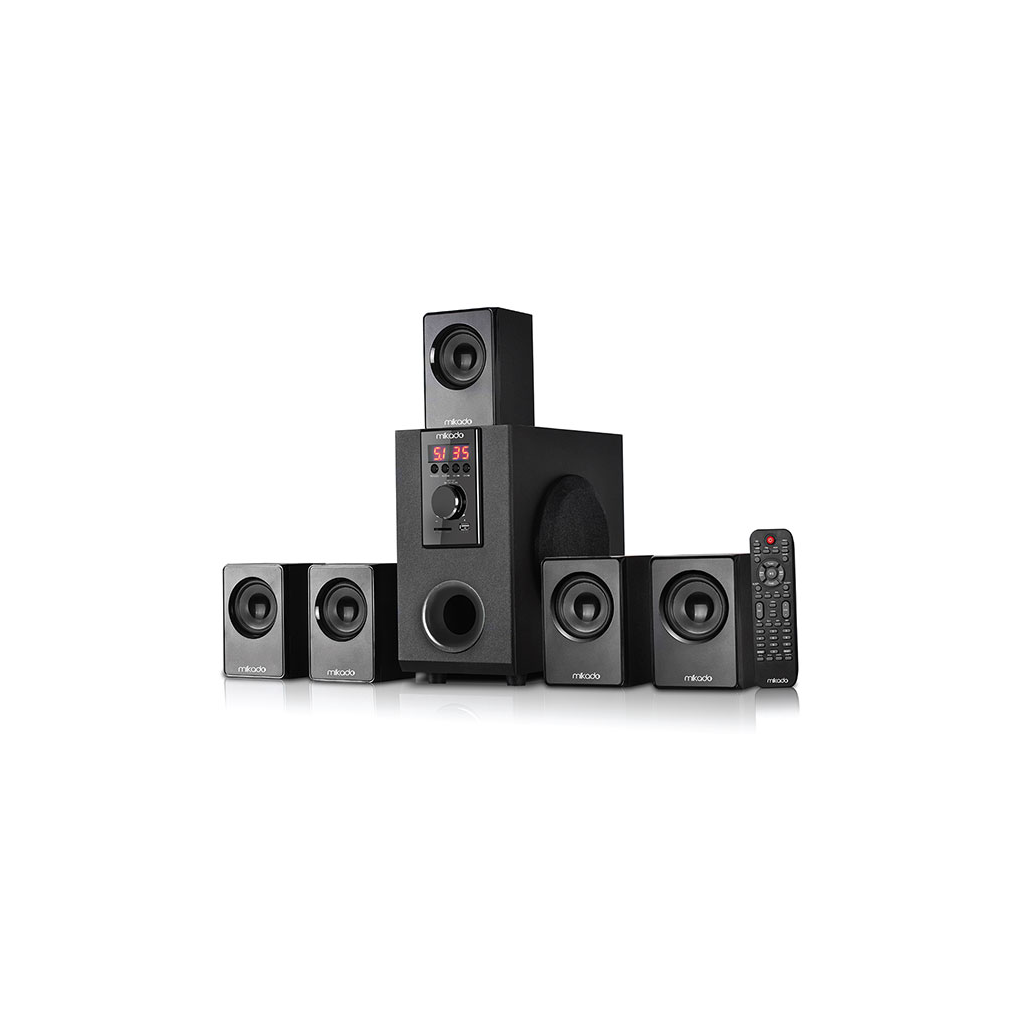 MIKADO MD-505, 70W, 5+1, Masaüstü, FM/BT/SD/USB, Siyah Kasa, Speaker(1923) 1 MIKADO MD-505, 70W, 5+1, Masaüstü, FM/BT/SD/USB, Siyah Kasa, Speaker(1923)