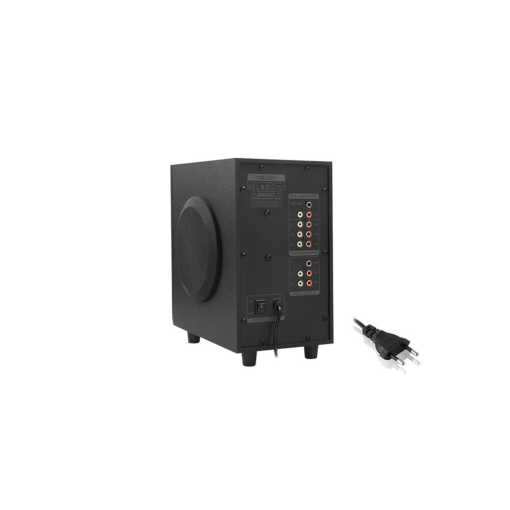 MIKADO MD-505, 70W, 5+1, Masaüstü, FM/BT/SD/USB, Siyah Kasa, Speaker(1923) 2 MIKADO MD-505, 70W, 5+1, Masaüstü, FM/BT/SD/USB, Siyah Kasa, Speaker(1923) - Görsel 2